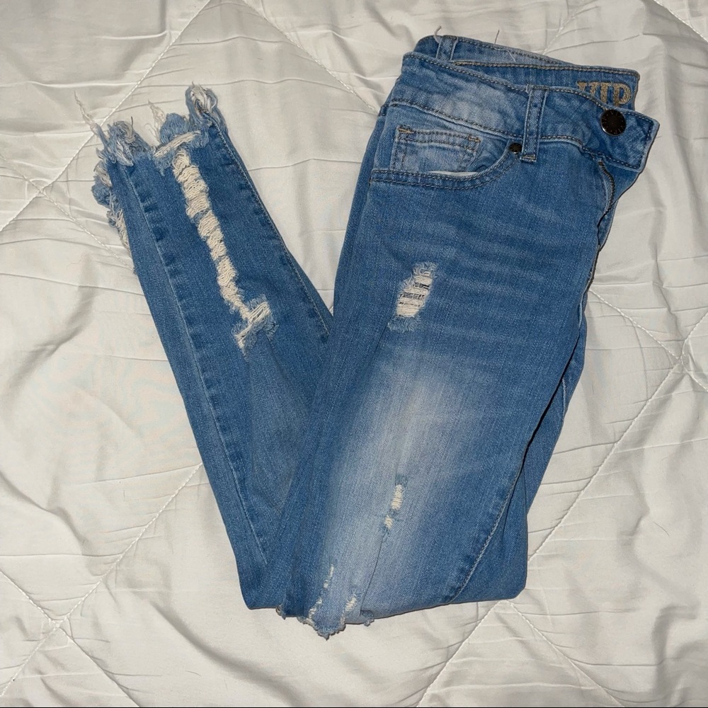 Denim Ripped Skinny Jeans